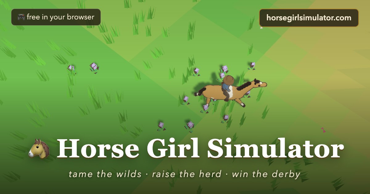 A horse standing in a sunlit pasture in Horse Girl Simulator